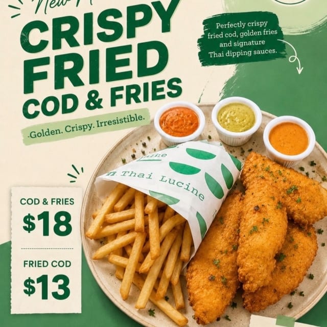 Crispy Fried Cod & Fries.