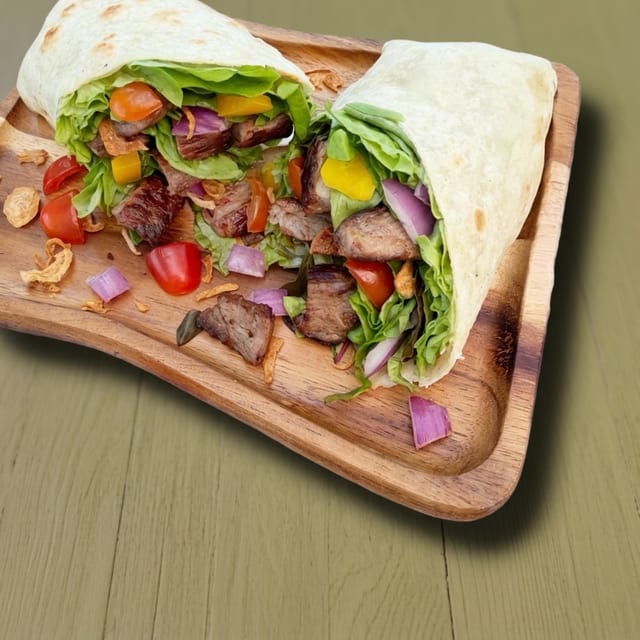 "Keow Waan" Thai Green Curry Wrap.